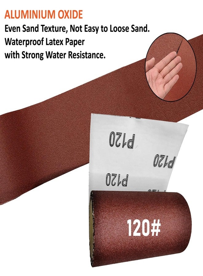 Harden Abrasive 120 Grit Sanding Roll 3.66"/93mm - 5 Metres Long, Aluminium Oxide Abrasive Sand Paper Dry Waterproof | For Automotive, Sanding Metal, Polishing Wood - 611957 - Image 4